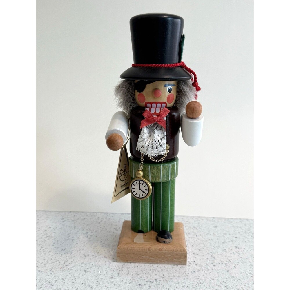Christian Ulbricht German Nutcracker Herr Drosselmeyer Seiffen Original Tag 10"